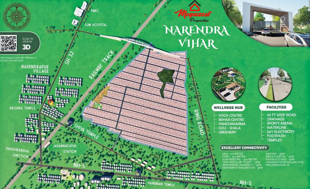 Narendra Vihar - Plots for Sale Near Ring Road, Berhampur